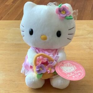 Hello Kitty Plush Toy with Pink Dress